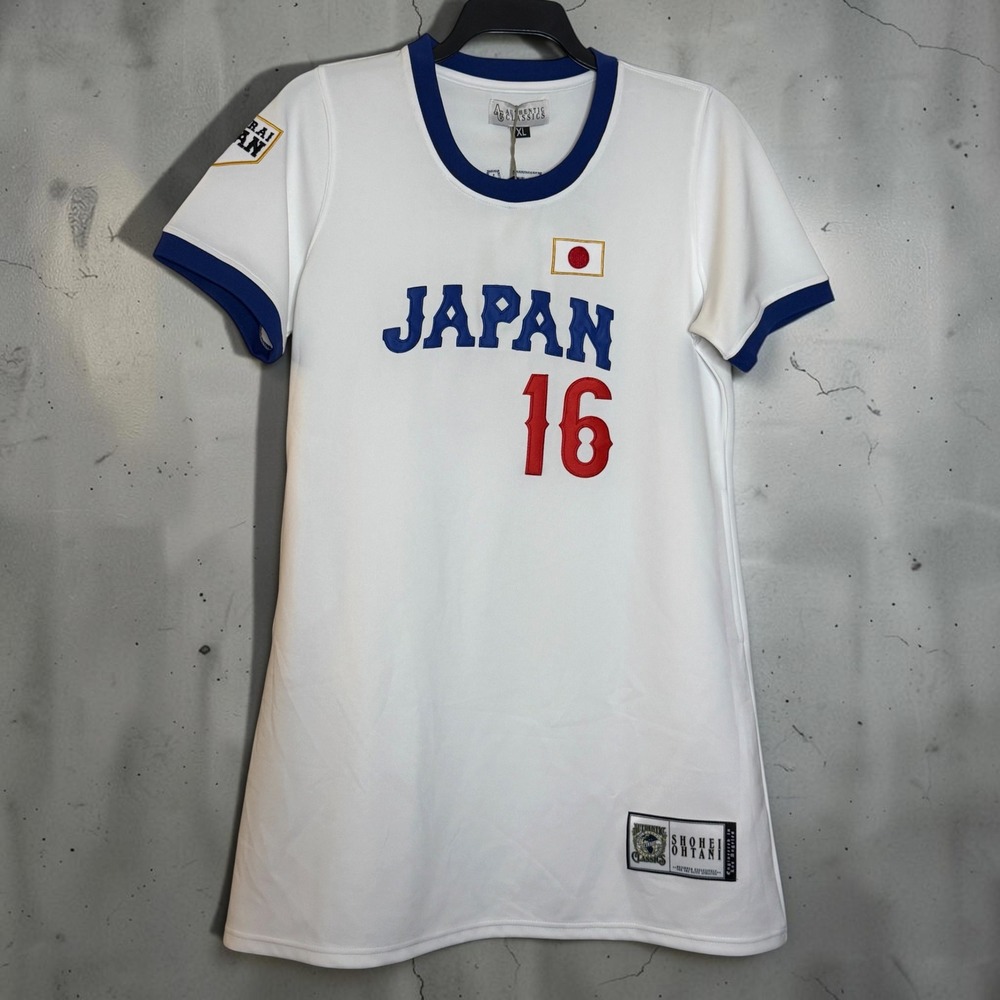 Authentic Classics Shohei Ohtani Japan Jersey Dress White Blue XL HGC204-JDRS-10